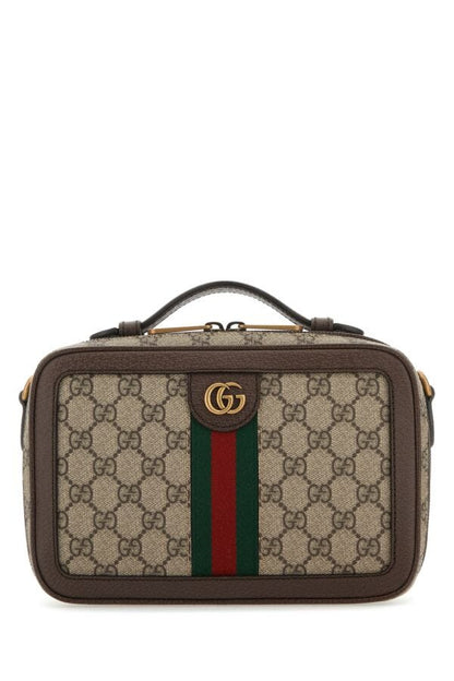 Gucci Man Gg Supreme Fabric Small Ophidia Handbag