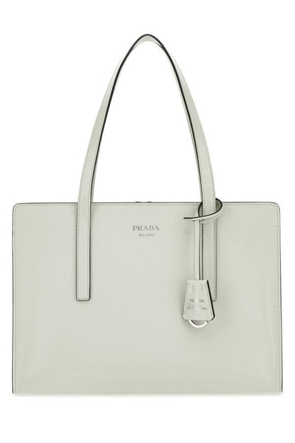 Prada Woman White Leather Re-Edition 1995 Shoulder Bag