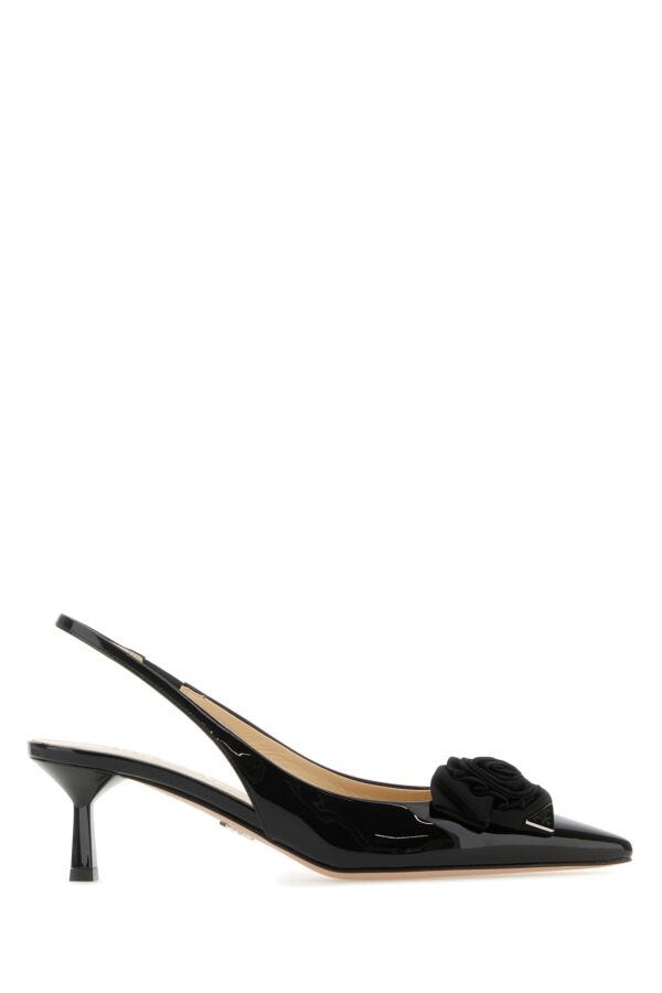 Prada Woman Black Leather Pumps