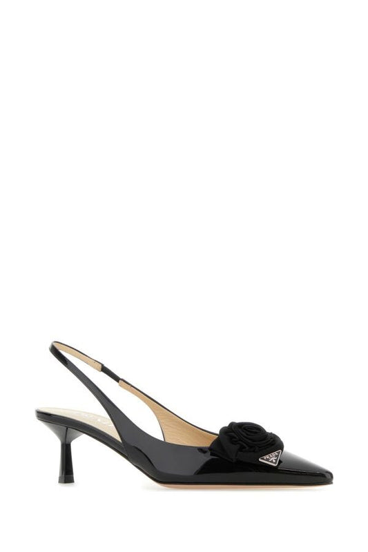 Prada Woman Black Leather Pumps