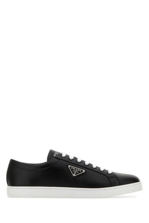 Prada Man Black Leather Sneakers