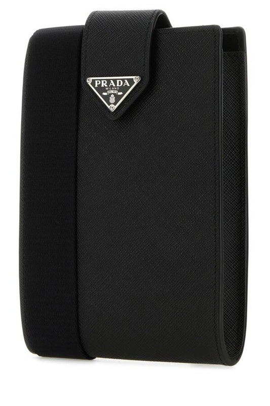 Prada Man Black Leather Phone Case