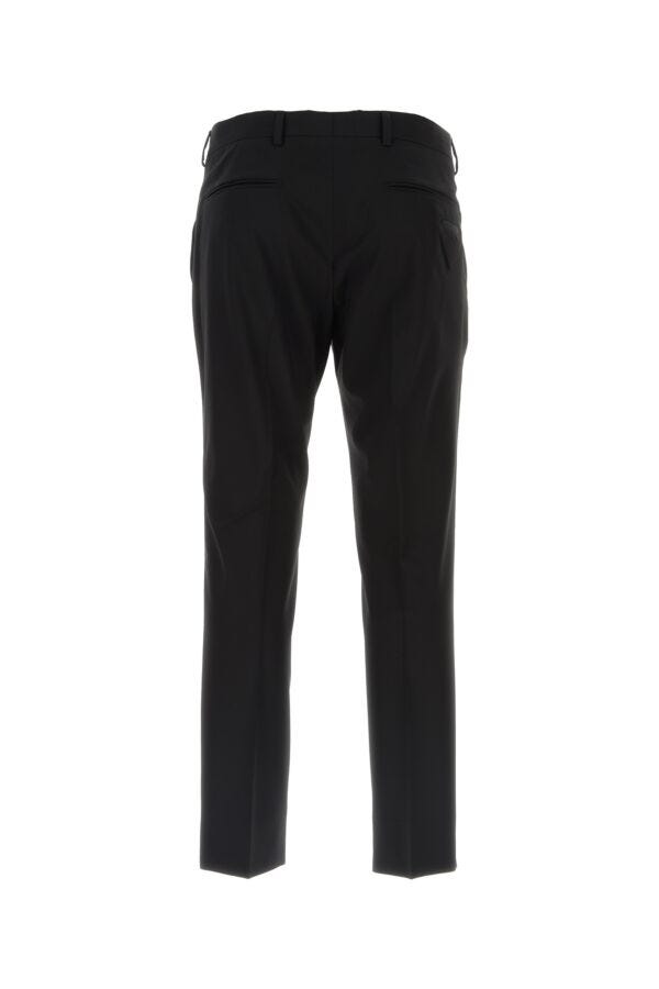 Prada Man Black Stretch Wool Pant