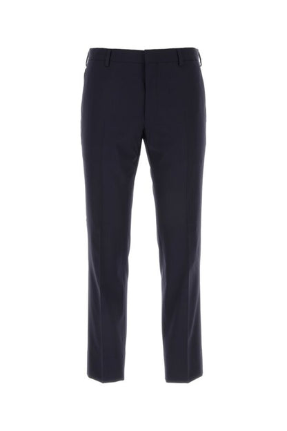 Prada Man Midnight Blue Stretch Wool Pant