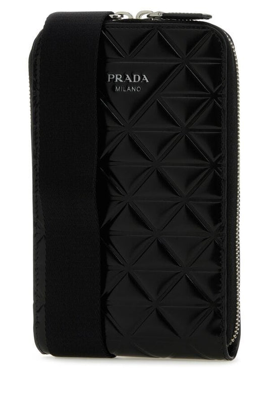 Prada Man Black Leather Phone Case