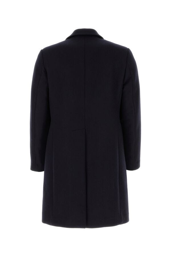 Prada Man Midnight Blue Wool Blend Coat