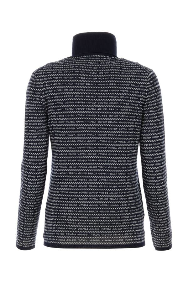 Prada Woman Embroidered Wool Sweater