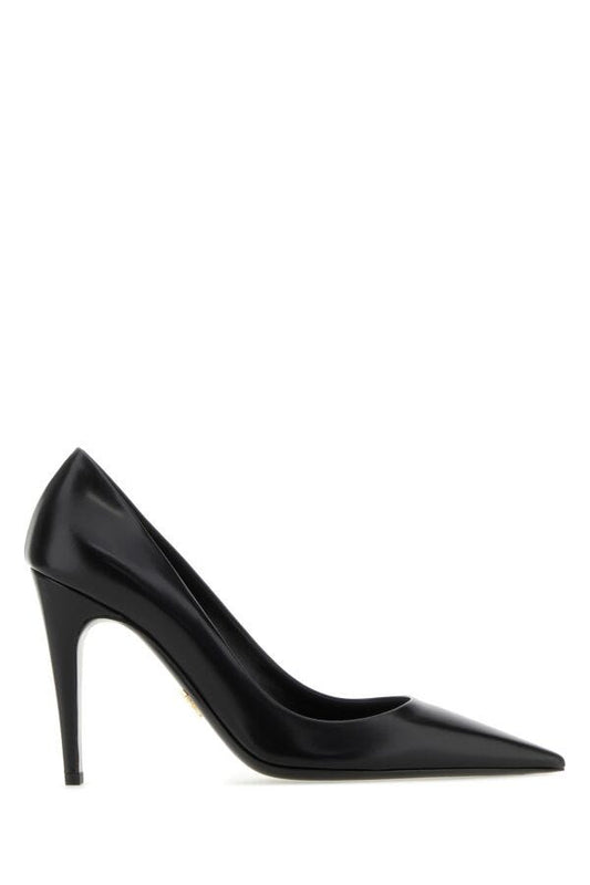 Prada Woman Black Leather Pumps