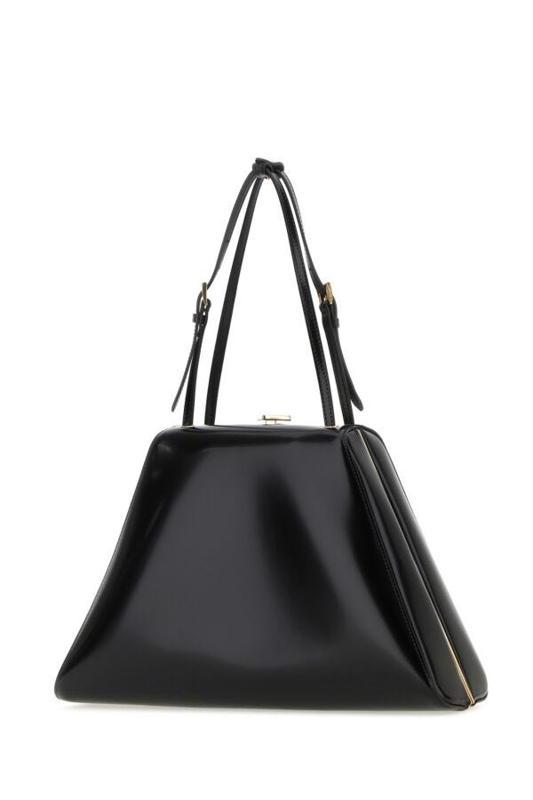 Prada Woman Black Leather Handbag