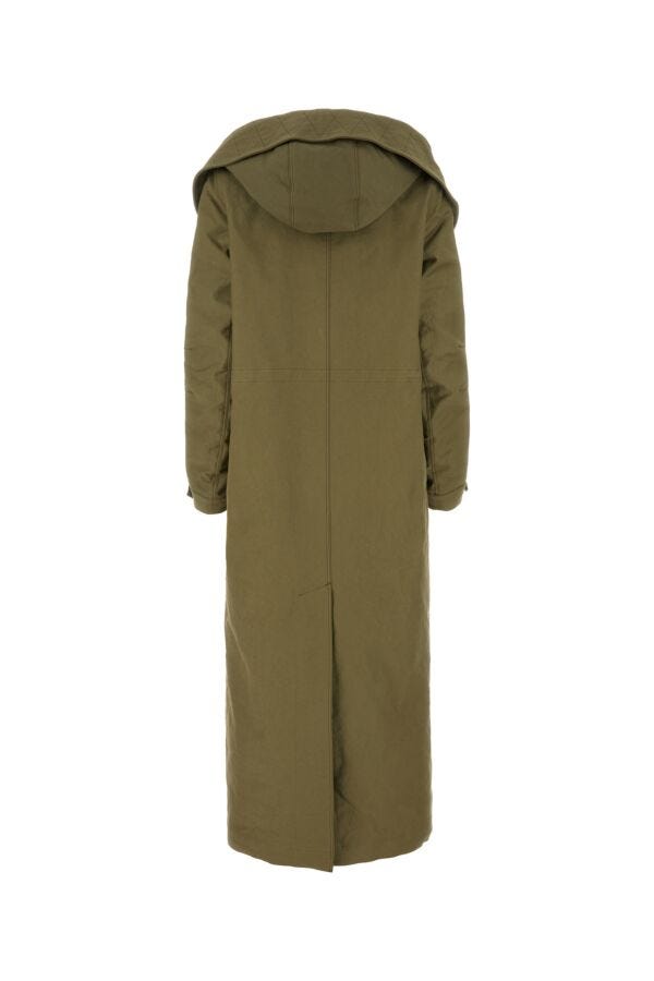 Prada Woman Army Green Nylon Parka