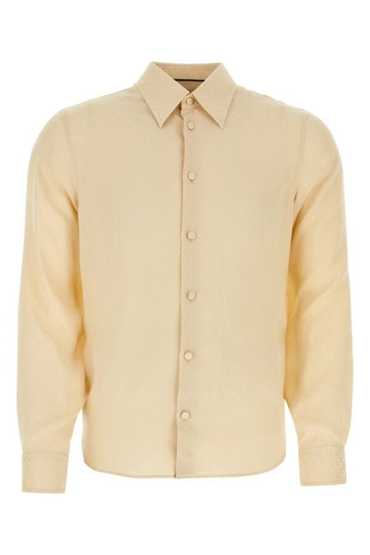 Gucci Man Beige Crepe Shirt