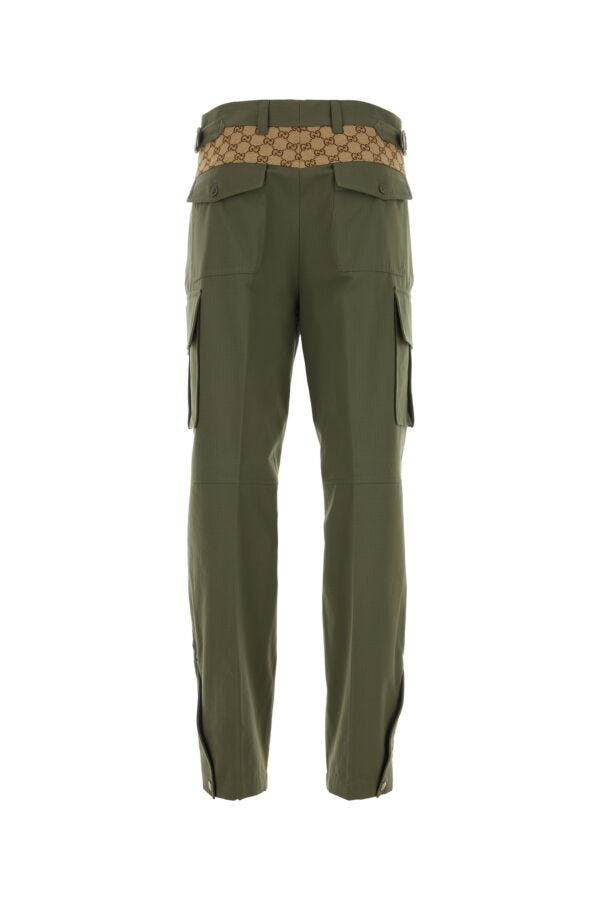 Gucci Man Army Green Cotton Cargo Pant