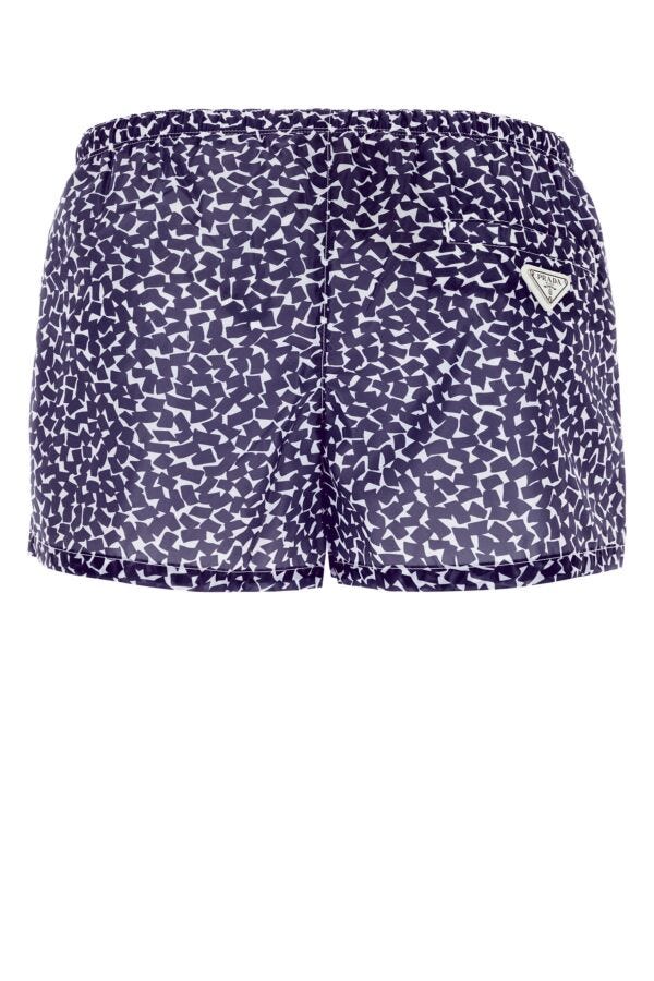 Prada Man Printed Nylon Swimming Shorts