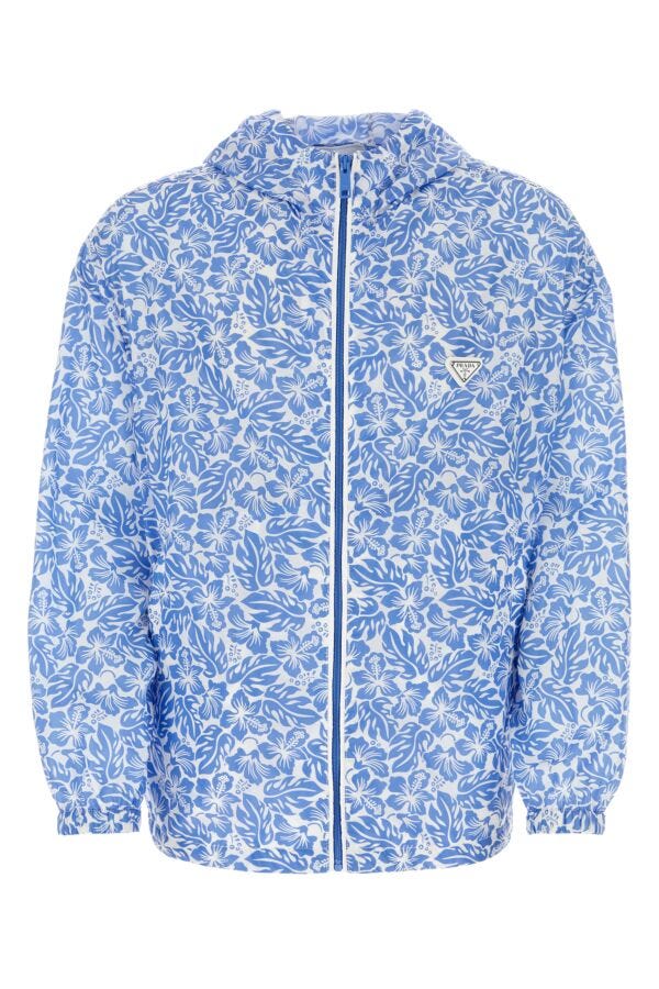 Prada Man Printed Re-Nylon Windbreaker