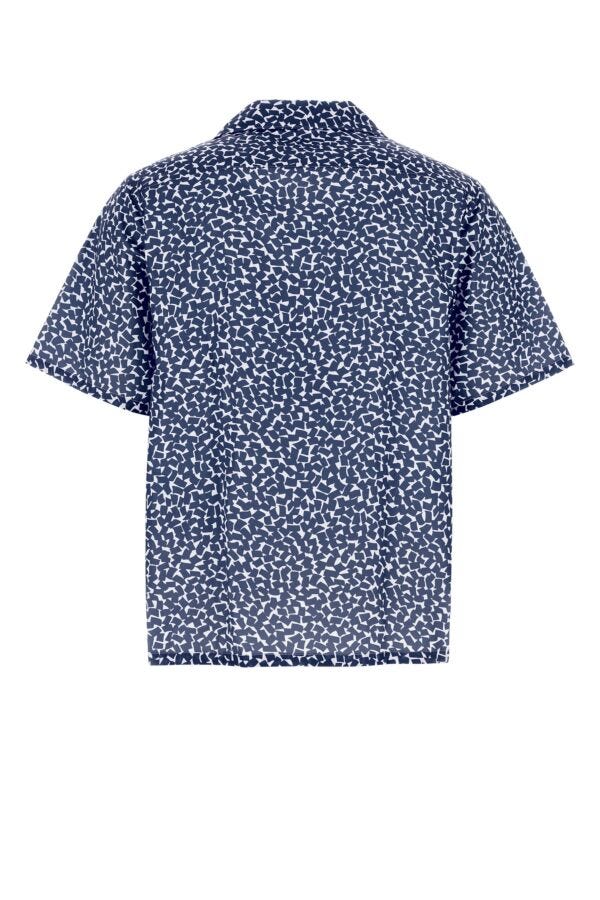 Prada Man Printed Poplin Shirt