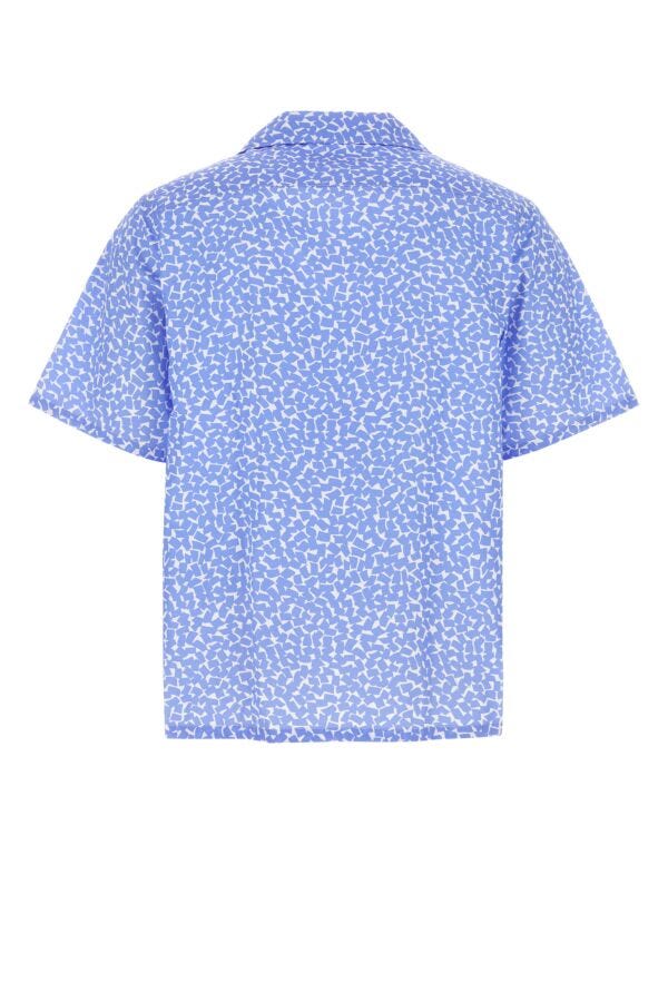 Prada Man Printed Poplin Shirt