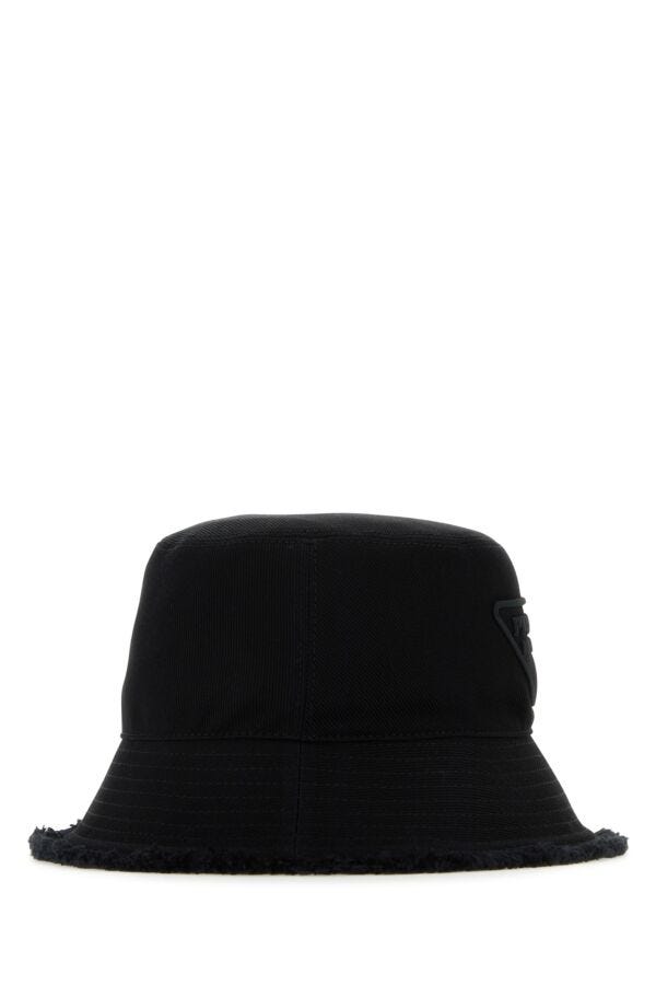 Prada Woman Black Cotton Hat