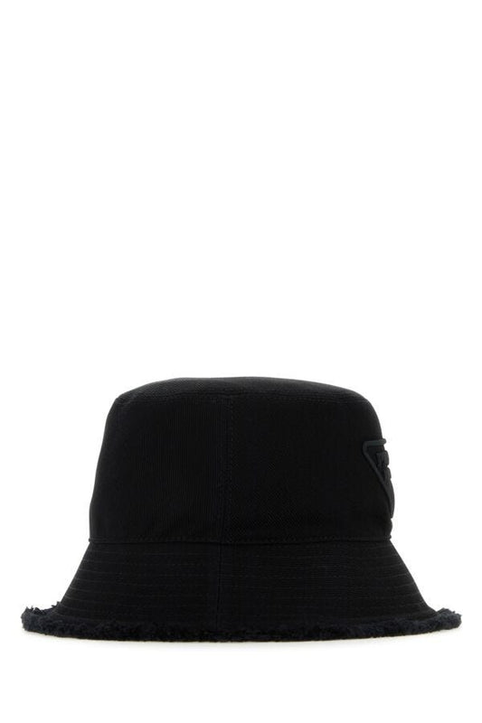 Prada Woman Black Cotton Hat