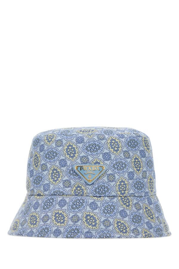 Prada Woman Printed Re-Nylon Bucket Hat