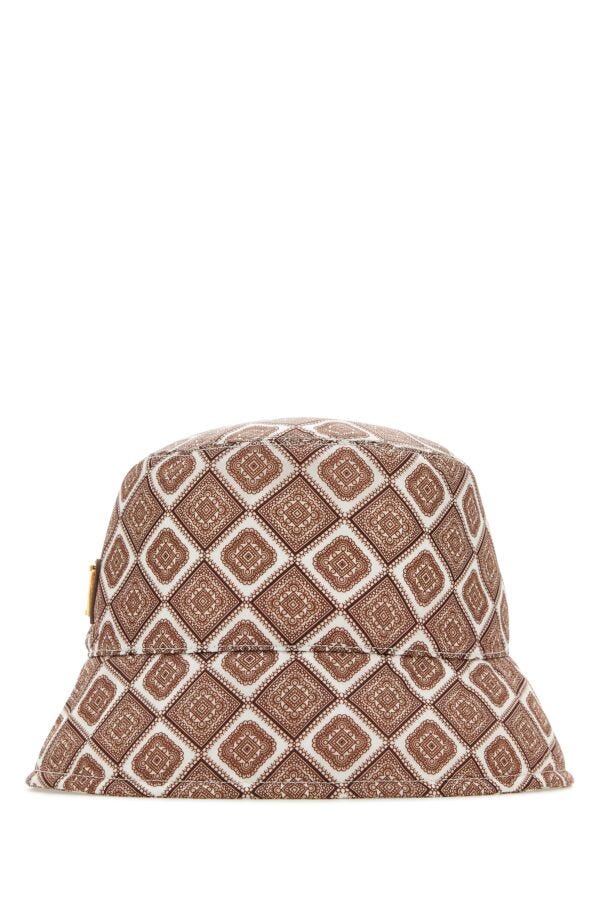 Prada Woman Printed Re-Nylon Bucket Hat