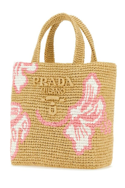 Prada Woman Raffia Handbag