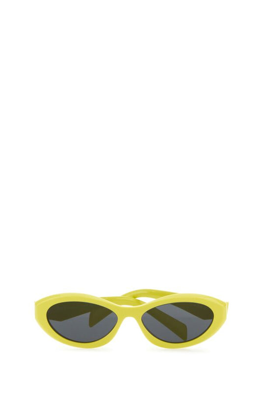 Prada Woman Yellow Acetate Sunglasses