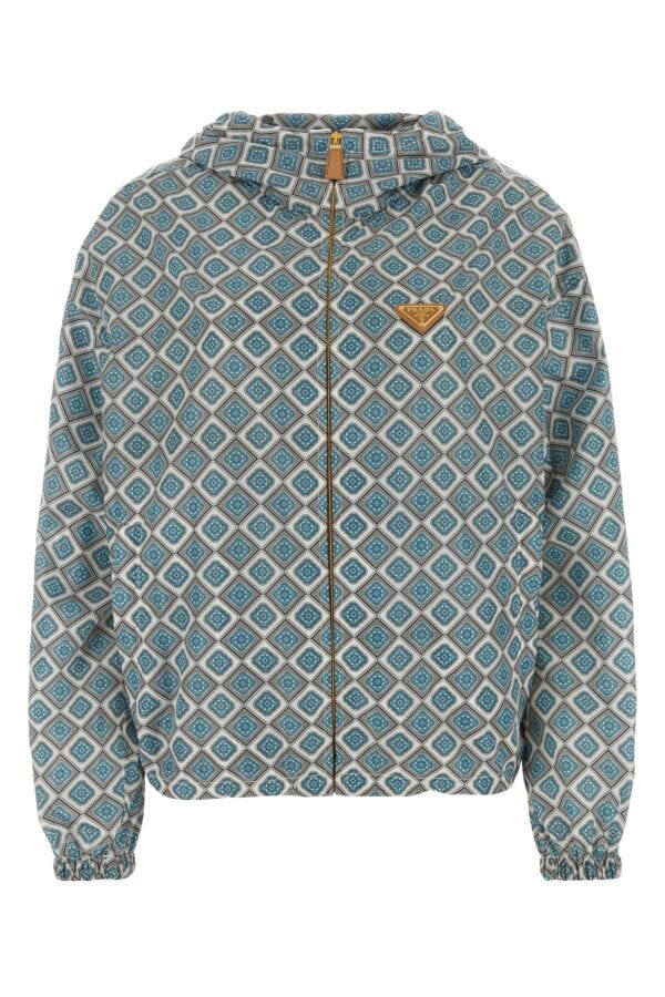 Prada Woman Printed Nylon Windbreaker