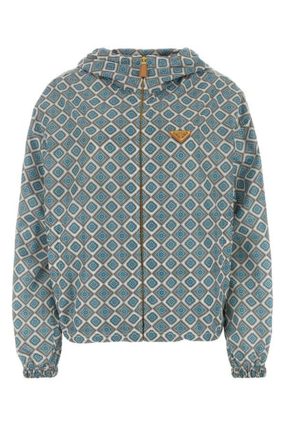 Prada Woman Printed Nylon Windbreaker