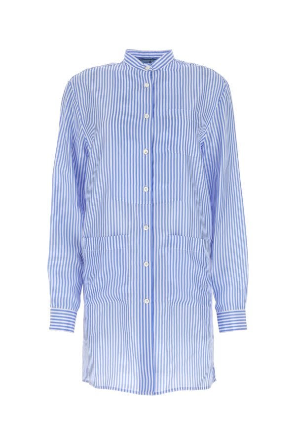 Prada Woman Printed Silk Shirt