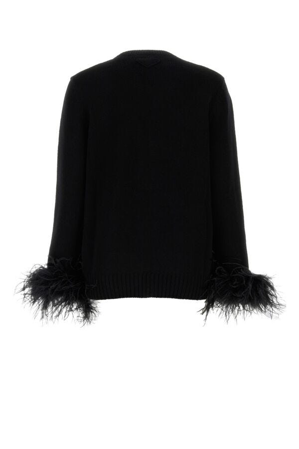 Prada Woman Black Cashmere Cardigan