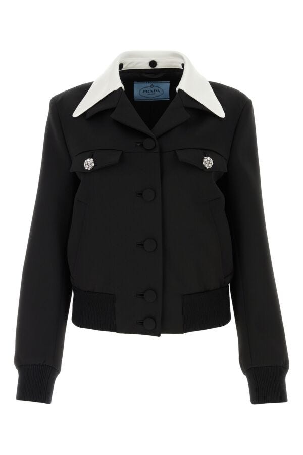 Prada Woman Black Wool Jacket