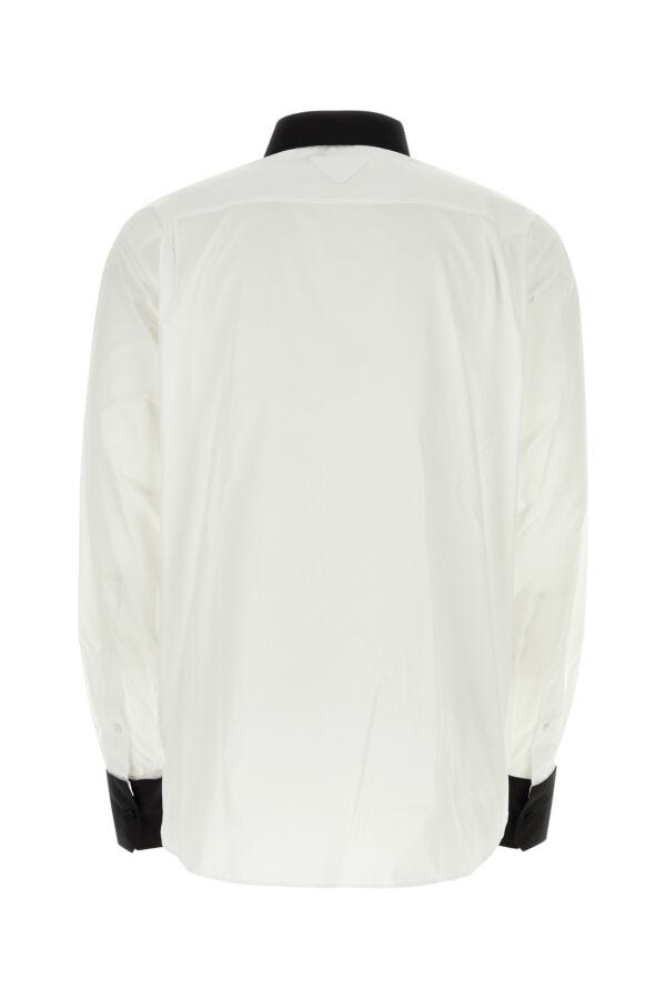 Prada Man White Poplin Oversize Shirt