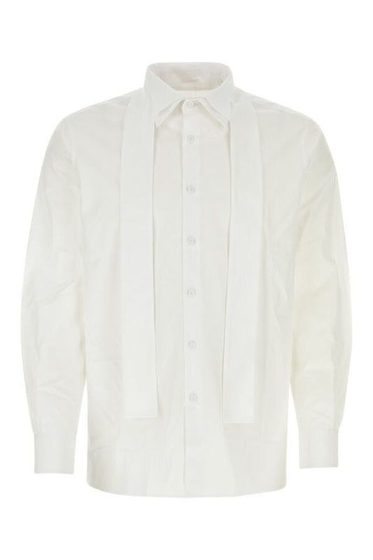 Prada Man White Poplin Shirt