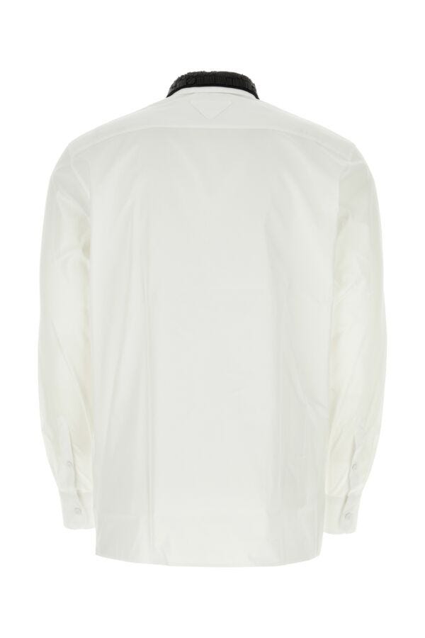 Prada Man White Poplin Shirt