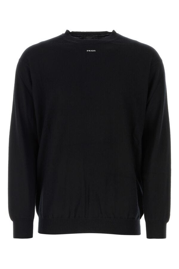 Prada Man Black Cashmere Sweater