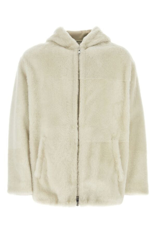 Prada Man Ivory Shearling Jacket