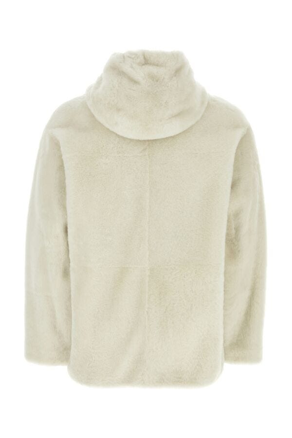 Prada Man Ivory Shearling Jacket