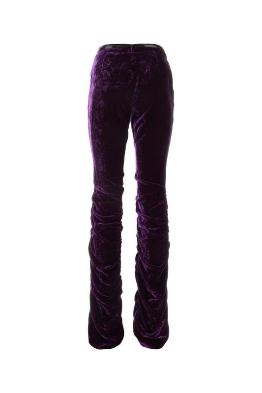 Gucci Woman Purple Velvet Pant