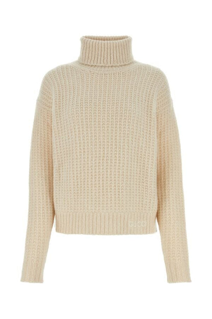 Gucci Woman Sand Cashmere Blend Sweater