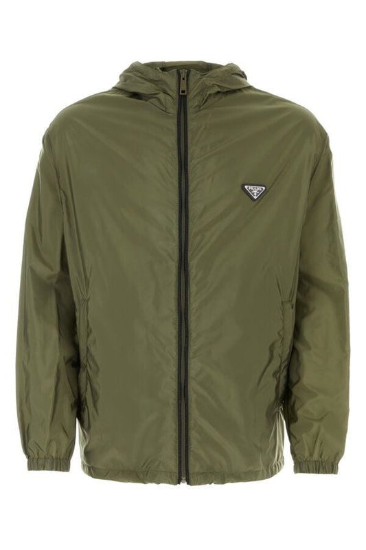 Prada Man Olive Green Re-Nylon Windbreaker