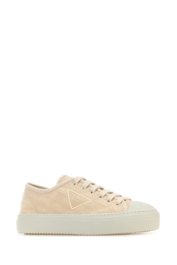 Prada Man Sand Fabric Sneakers