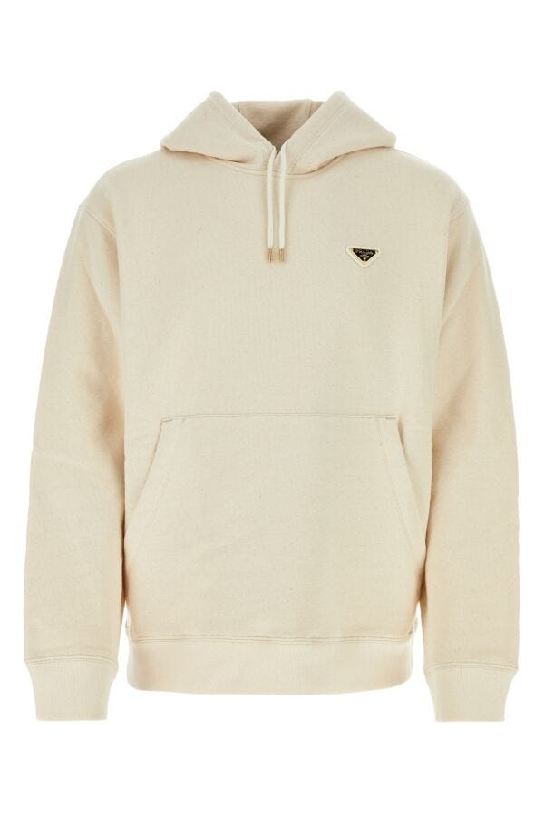 Prada Man Sand Cotton Sweatshirt