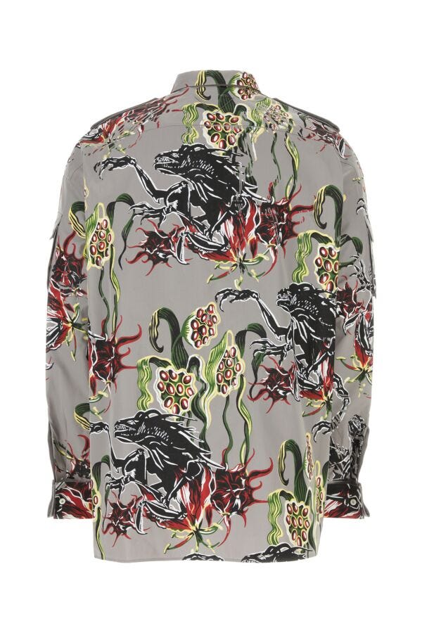 Prada Man Printed Poplin Shirt