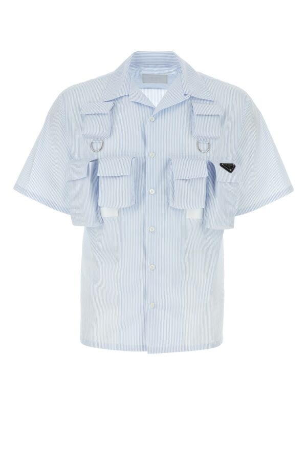 Prada Man Printed Poplin Shirt