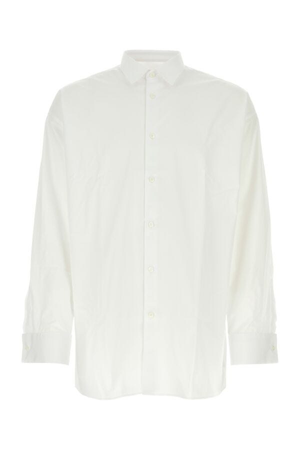 Prada Man White Poplin Shirt