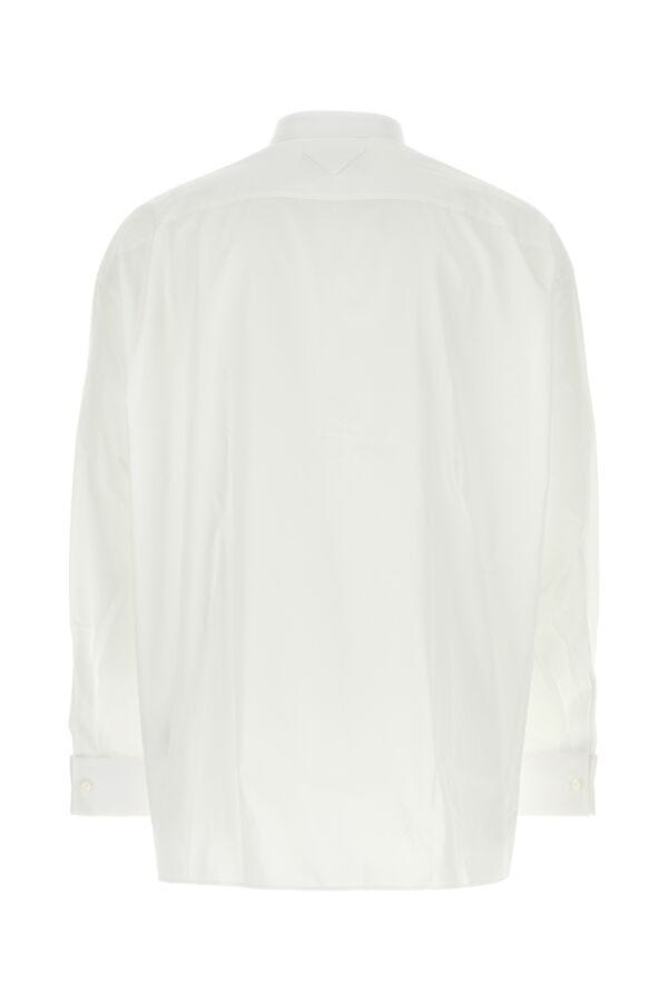 Prada Man White Poplin Shirt