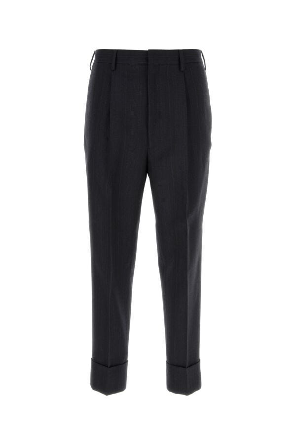 Prada Man Embroidered Wool Pant