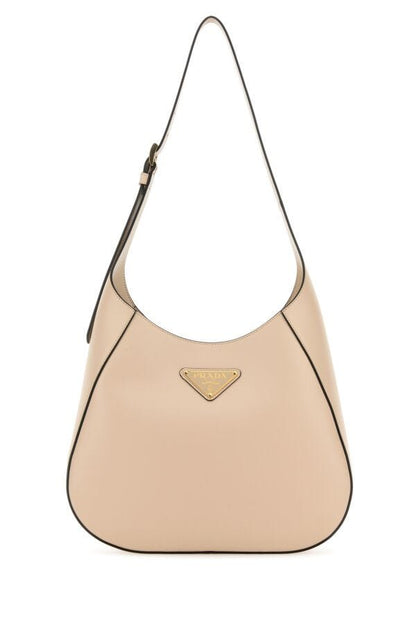 Prada Woman Light Pink Leather Shoulder Bag