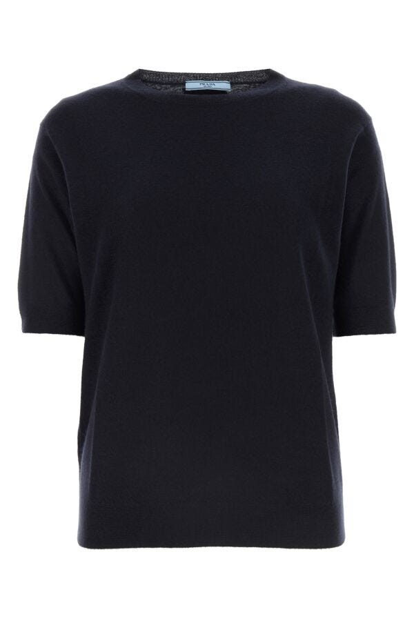 Prada Woman Midnight Blue Cashmere Sweater