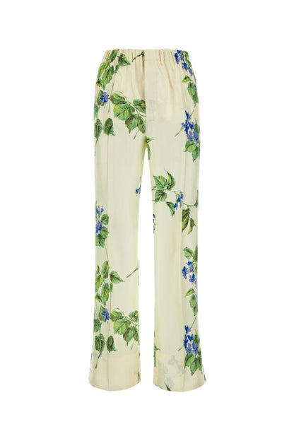 Prada Woman Printed Twill Pant